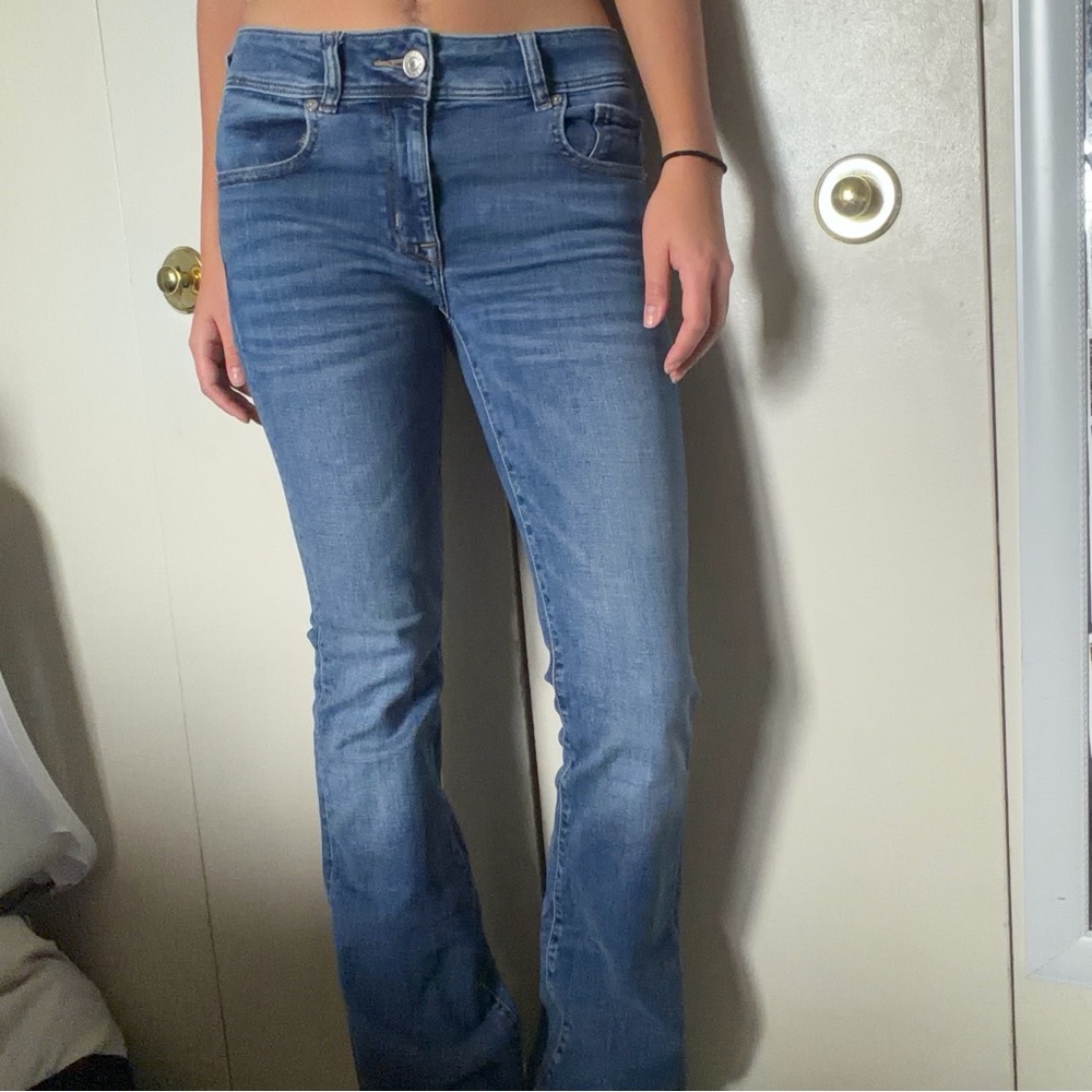 American Eagle Outfitters Light Blue Flare Jeans